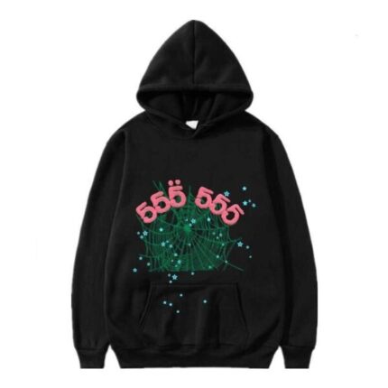Spider 555 555 Black Hoodie