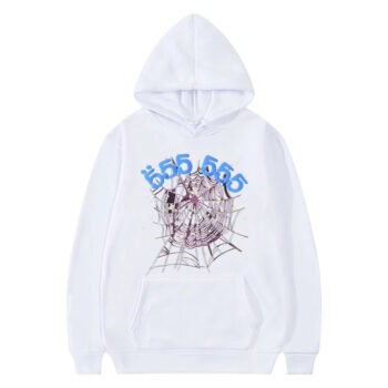 Sp5der Young Thug 555555 Angel White Hoodie