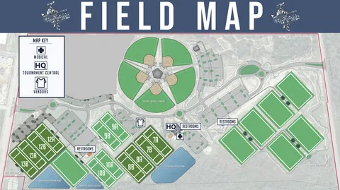 Ed Radice Sports Complex Field Map